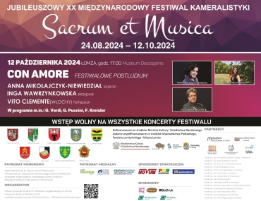 JUBILEUSZOWY XX MIĘDZYNARODOWY FESTIWAL KAMERALISTYKI 